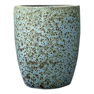 Vintage Lave Glaze Ceramic Planter For Sale