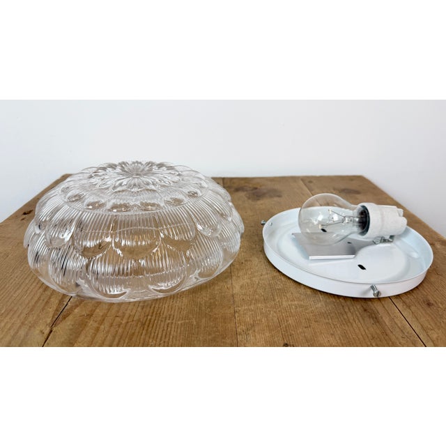 Vintage Glass Wall Light, 1970s For Sale - Image 9 of 17