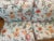 1960s Mid 20 Th C Vintage Floral Chintz Loveseat Sofa Blue Orange For Sale - Image 5 of 14