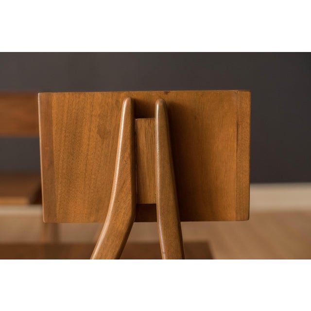 Pair of Vintage Kipp Stewart Walnut Floating Nightstands by Drexel Declaration For Sale - Image 13 of 18