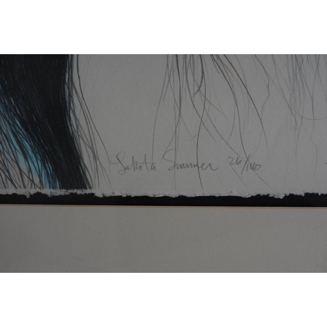 Frank Howell "Lakota Summer" 1985 Signed Original Lithograph, 26/140, Framed For Sale - Image 4 of 8