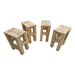 Landon Cole Custom Furniture Bar Stools (Inspired by James Perse "Helena Bar Stool") For Sale