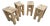Landon Cole Custom Furniture Bar Stools (Inspired by James Perse "Helena Bar Stool") For Sale