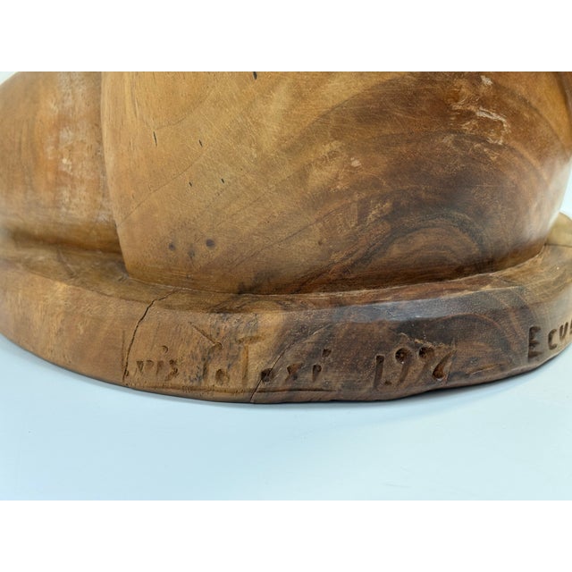 Vintage Luis Potosi Woord Carving 'Mother and Child' For Sale - Image 11 of 12