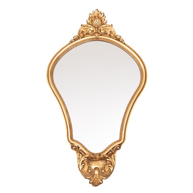 Gold Louis XVI Wall Mirror, Belgium, 1970s For Sale - Image 8 of 8