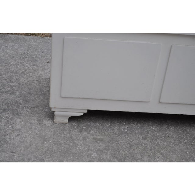 White Art Deco Storage Bench, 1930s For Sale - Image 8 of 9