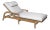 Giati Rinato Chaise Lounge in Natural Canvas For Sale