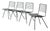 Mid 20th Century Wire Chairs by John Keal for Pacific Iron, 4 Pieces, Attributed For Sale
