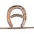 Burnt Orange "Bar" Sign Made From Horseshoes and Railroad Spikes For Sale - Image 8 of 11