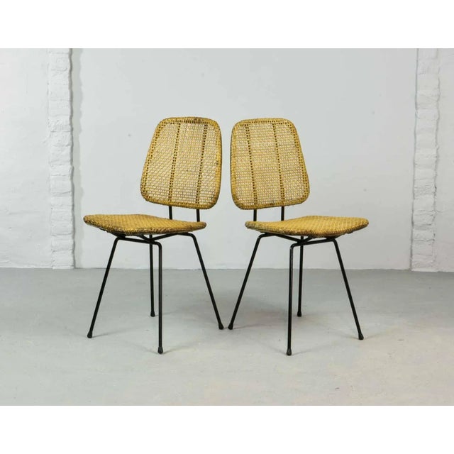 Cane Chairs by Dirk Van Sliedregt for Rohé Noordwolde, 1950s, Set of 2 For Sale - Image 9 of 9