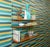 Black Vintage String Shelf in Walnut, 1960s For Sale - Image 8 of 14