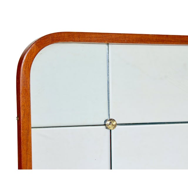 Mid-Century Swedish Shaped and Segmented Wall Mirror, 1960 For Sale - Image 6 of 7