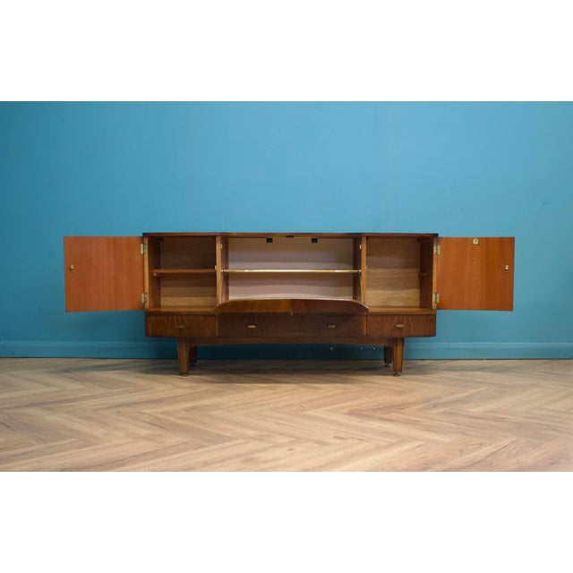 Walnut Sideboard from Stonehill, 1960s For Sale - Image 6 of 10