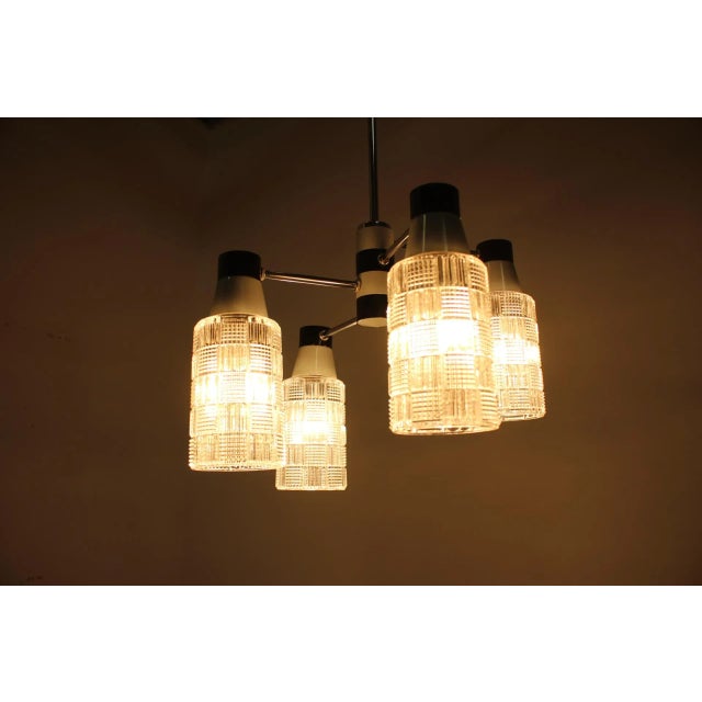 Chandelier from Drukov, 1960s For Sale - Image 4 of 12