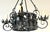 Addison Mizner Style Spanish Colonial Wrought Iron Four-Light Chandelier For Sale - Image 16 of 18