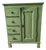 Country Style Kitchen Flour Buffet in Green For Sale