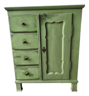 Country Style Kitchen Flour Buffet in Green