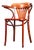 Honey Red Fan Back Dining Armchairs, 1970s, Set of 6 For Sale