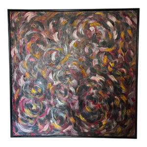 1990s Whirlpool of Choices Original Oil Painting by Monique Nichols