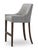 Lancaster Traditional Christina Barstool in Embossed Leather For Sale - Image 4 of 6