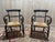 Rustic Straw-Seated Armchairs, Set of 2 For Sale - Image 4 of 10