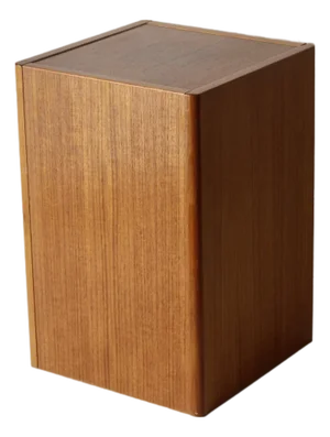 1970s FBJ Møbler Danish Scandinavian Modern Teak Pedestal Plant Stand End Side Table