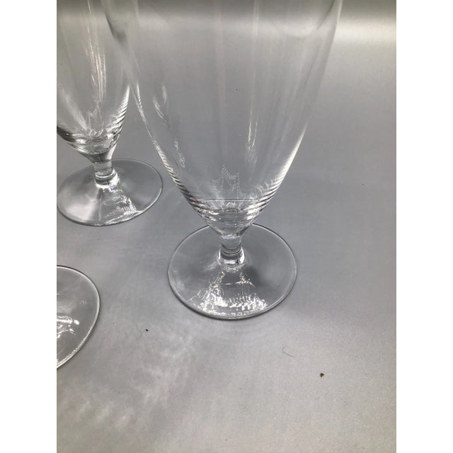 Platinum Rim Stemmed Water Glasses West Germany 1940s - Set of 4 For Sale - Image 11 of 12