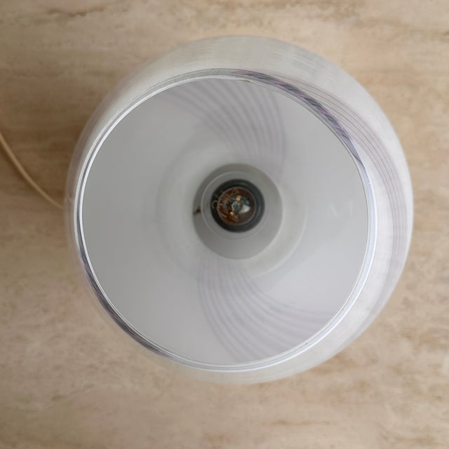 Swirl Murano Glass Mushroom Table Lamps from Maestri Muranesi, 1980s For Sale - Image 13 of 17