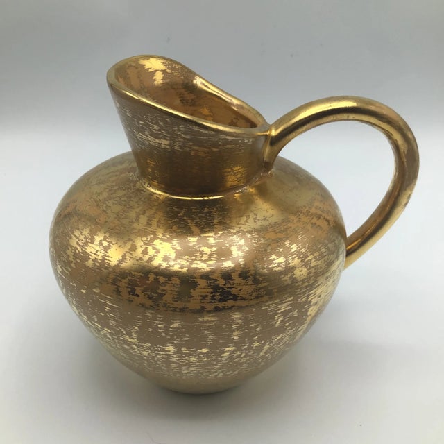 Stangl Granada Gold Ceramic Art Pottery Pitcher For Sale - Image 13 of 13