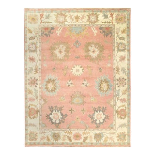 Pasargad DC Fine Hand Knotted Oushak Rug For Sale