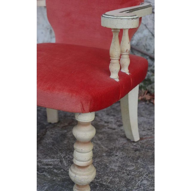 Florentine Style Wooden Lounge Chair, 1920s For Sale - Image 6 of 12