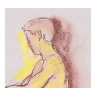 1980s Neil Meitzler Male Figure Drawing For Sale