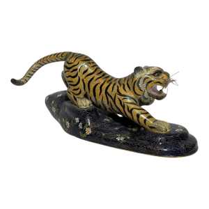 Vintage Chinese Cloisonne Tiger