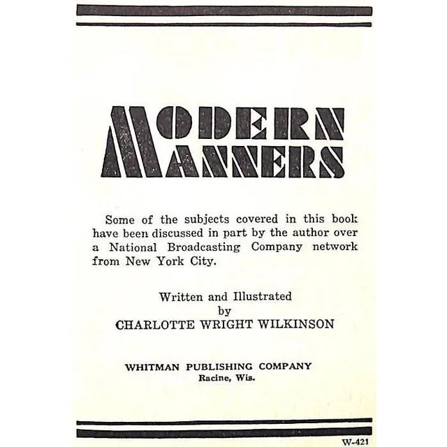 Modern Manners For Sale - Image 4 of 11