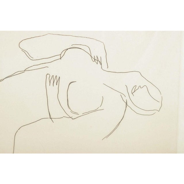 Modern Jean Fautrier, Reclining Nude Female Figure in Expressive Style, Etching For Sale - Image 3 of 7