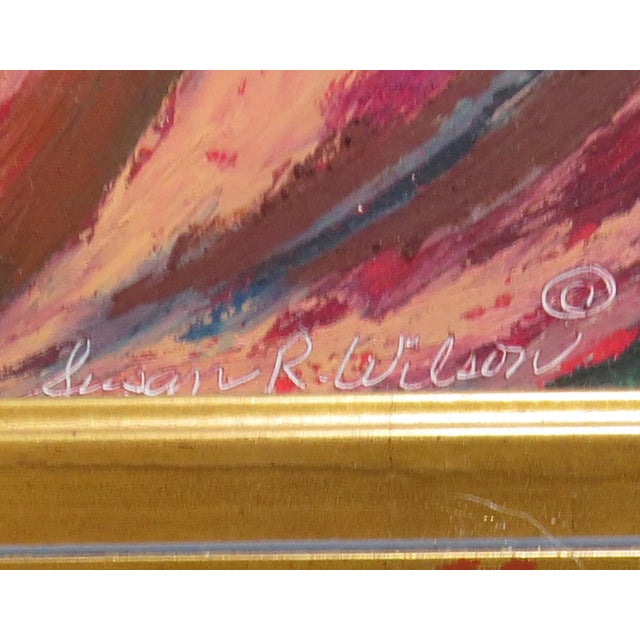 Original Oilstick on Board Still Life by Susan R. Wilson - "Just Peachy" For Sale In Madison - Image 6 of 8