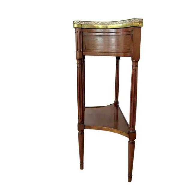 Louis XVI Bronze Mounted Marble Top Console Dessert Server For Sale - Image 10 of 13