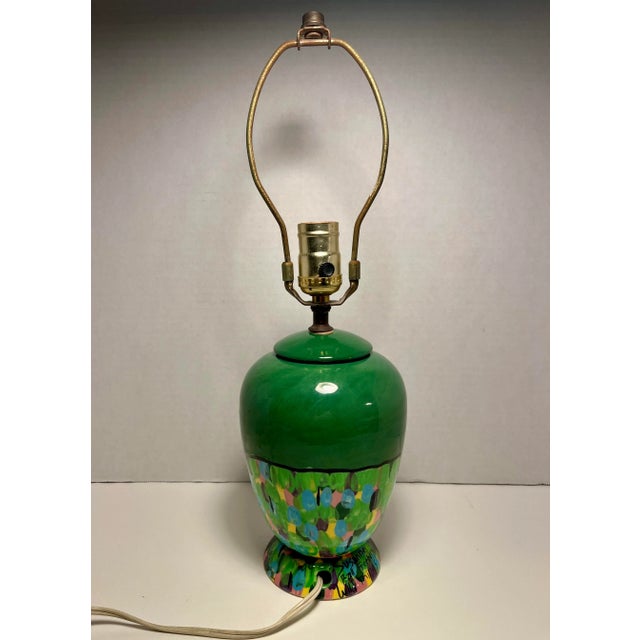 Vintage 1994 Susanne Ball Freeberg Wild Things Colorful Hand Painted Ceramic Lamp Signed Aprox. dimensions: 17"H Very good...