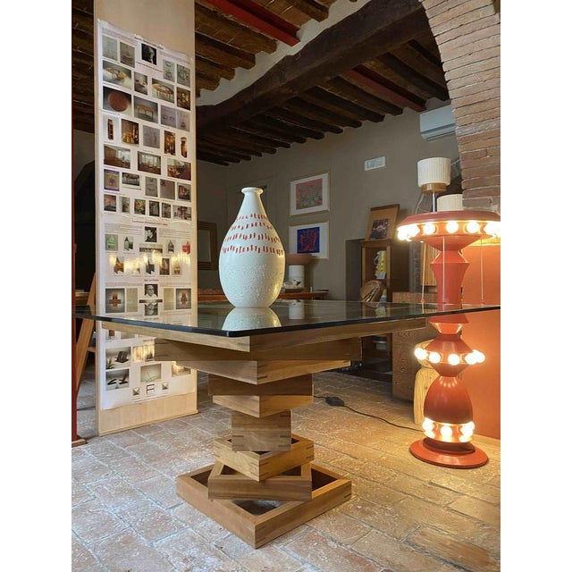 Beige Terracotta Vase 17 by Mascia Meccani for Meccani Design For Sale - Image 8 of 10