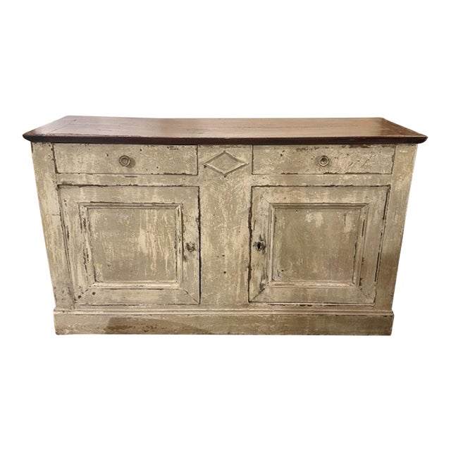 18th Century Carved and Painted French Buffet For Sale