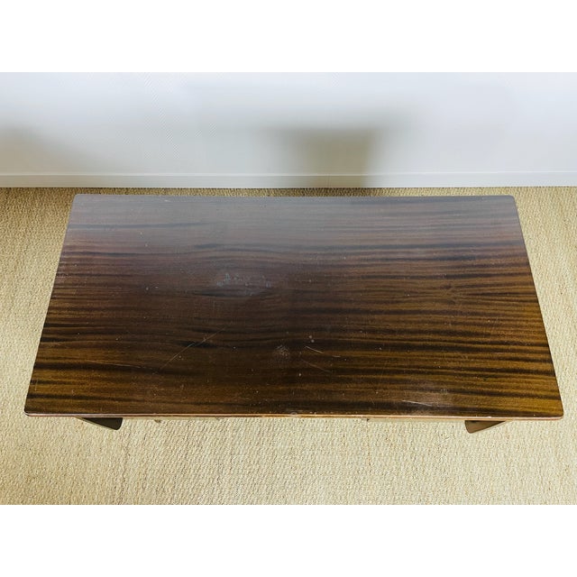 Vintage Modernist Double-Sided Mahogany Desk from Bühne Mignon Möbel, 1960s For Sale - Image 9 of 11