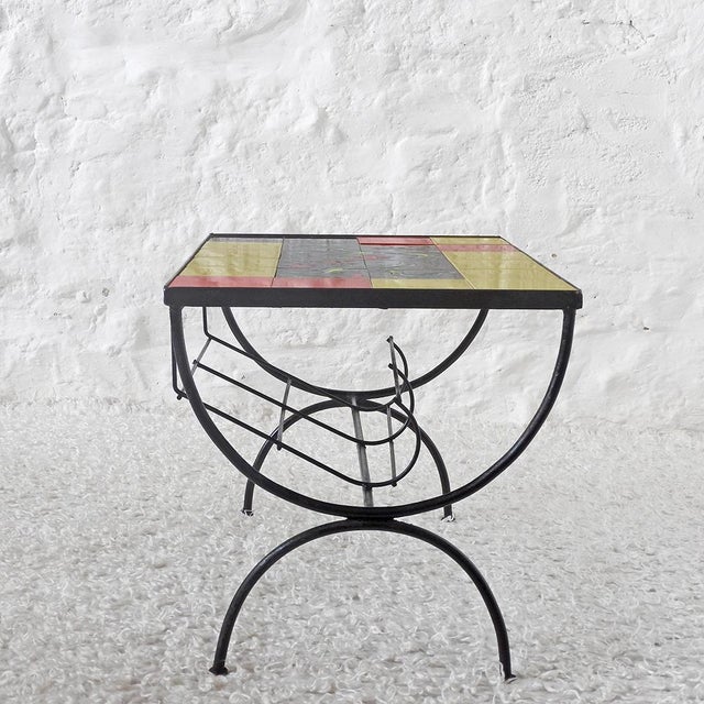 Low Ceramic Table by J.G. Picard, France, 1950s For Sale - Image 9 of 12
