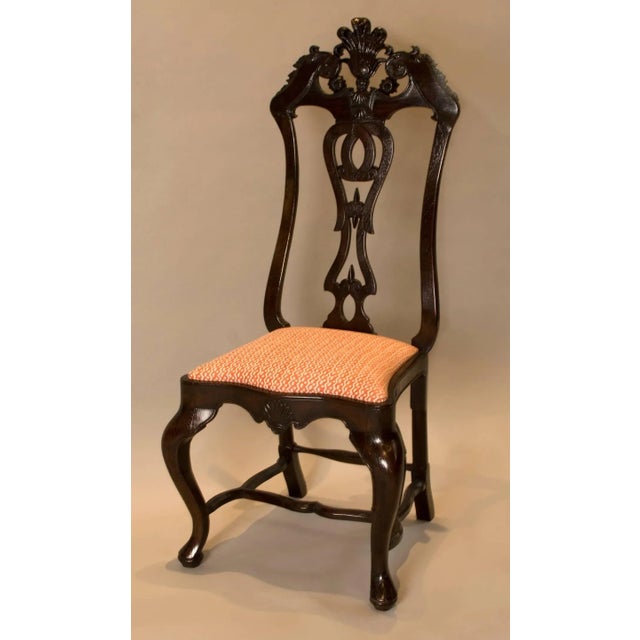 10 Portuguese Rococo Dining Chairs in Jacaranda Wood - 6 18th C. 4 20th C. For Sale - Image 9 of 15