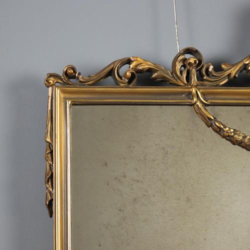 Carved and Gilded Style Mirror For Sale - Image 4 of 12