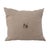 Vintage Linen Button Pillows with Beading - Pair For Sale