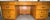 John Widdicomb Mid-Century Style Burlwood and Brass Campaign Executive Partner’s Desk For Sale - Image 12 of 14