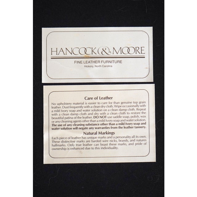 Hancock & Moore Leather Chair & Ottoman For Sale - Image 15 of 18