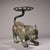 Late 19th Century Late 19th Century Bronze Tiger-Form Fruit Tray, 2600g, Archaic Motifs, Sculptural Stand For Sale - Image 5 of 10