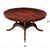 A Sixty Inch Round Mahogany Dining Table from Niagara Furniture produced with a high quality figured mahogany field and...