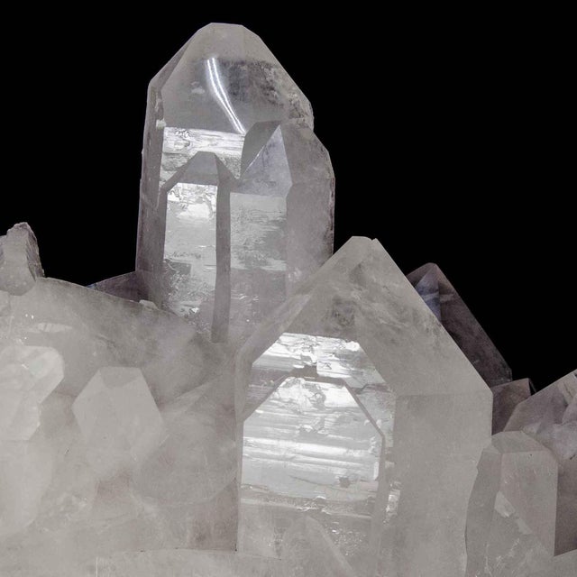 Gemstone Mega Quartz Cluster, 143 Pounds, Large Crystal Display Piece (Brazil #G0150) For Sale - Image 7 of 13